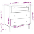 Houten ladekast van massief grenenhout voor een elegante interieurstijl - Commodes & ladekasten