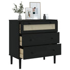Houten ladekast van massief grenenhout voor een elegante interieurstijl - Commodes & ladekasten
