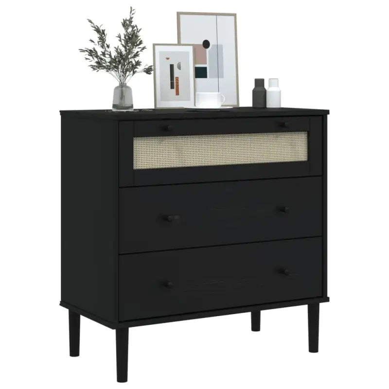 Houten ladekast van massief grenenhout voor een elegante interieurstijl - Commodes & ladekasten