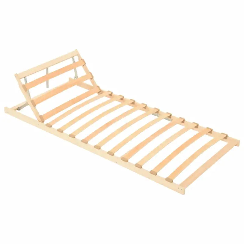 Houten lattenbodem met sbs-rubberen doppen voor duurzame slaapcomfort - 70 x 200 cm / Verstelbaar hoofdeinde