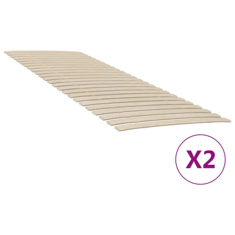Houten lattenbodem van massief populierenhout voor bedden en platformen - 140 x 200 cm - Bedden & bedframes