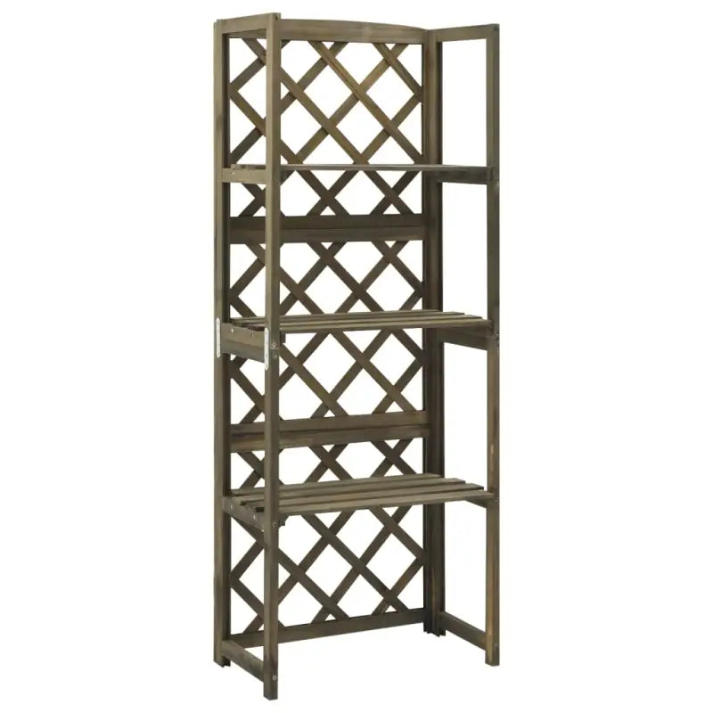 Houten Latwerk van Massief Vurenhout voor Tuin en Buitengebruik - Grijs / 1 - Tuinbogen latwerk & pergola’s