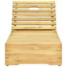 Houten loungebed met kussen voor stijlvolle buitenruimtes - Ligstoelen