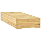 Houten loungebed voor tuin of terras met rustieke charme - 1 / Met tafel - Ligstoelen