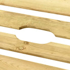 Houten loungebed voor tuin of terras met rustieke charme - Ligstoelen