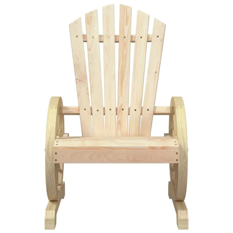 Houten loungeset Adirondack met massief vurenhout en afmetingen - Naturel / Stoel - Tuinsets