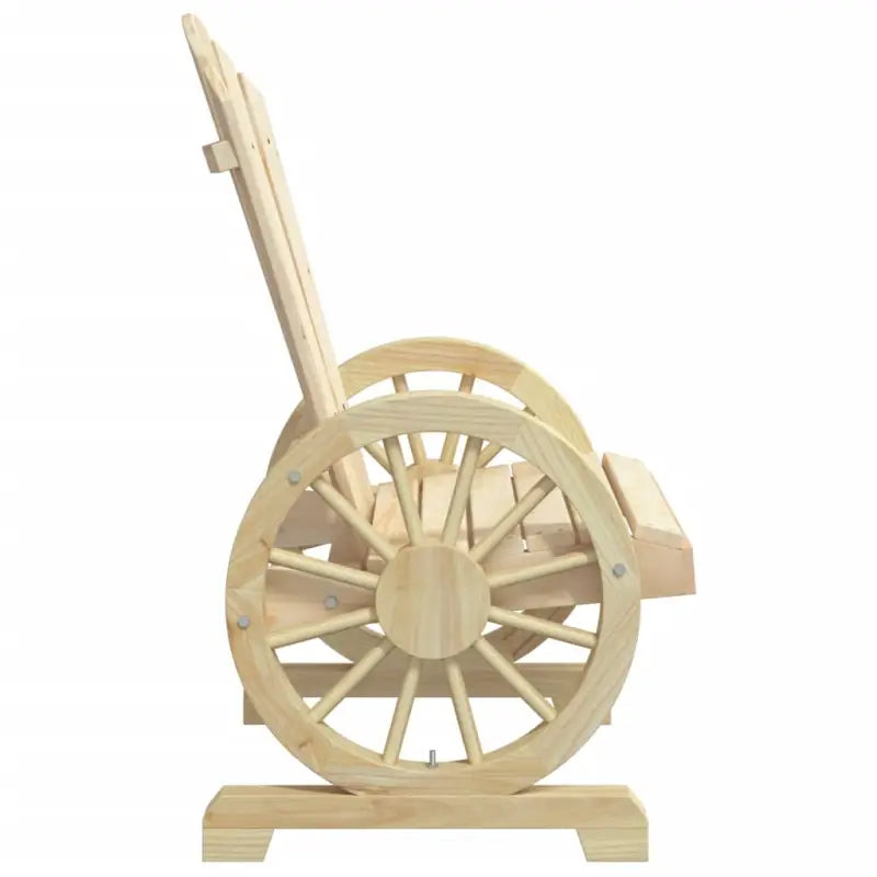 Houten loungeset Adirondack met massief vurenhout en afmetingen - Naturel / Stoel - Tuinsets