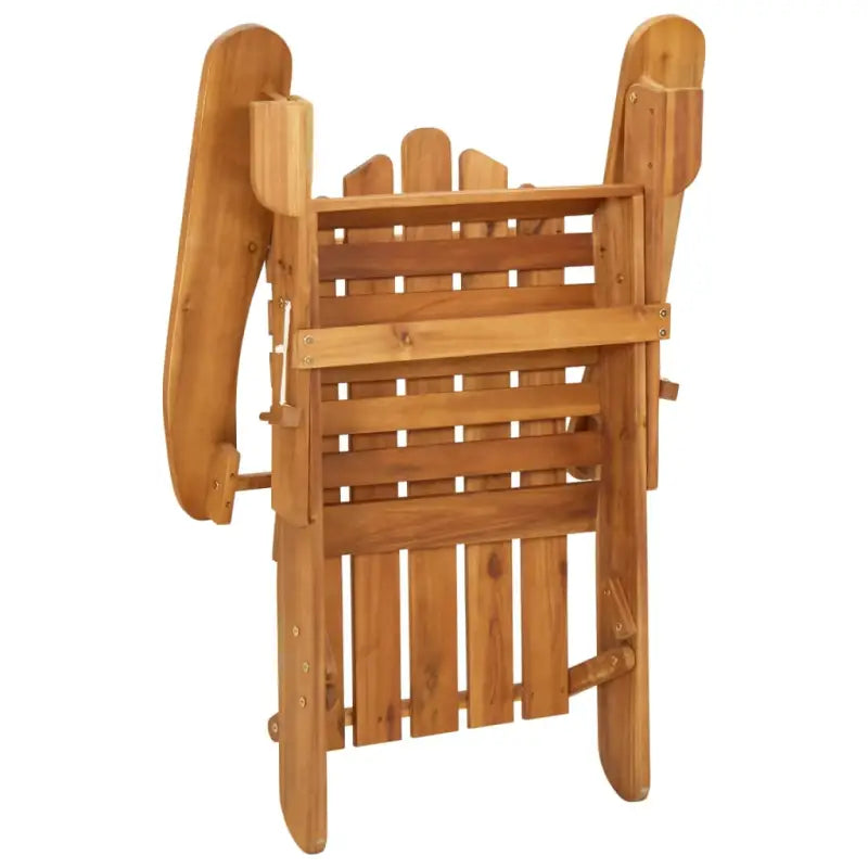 Houten loungeset in Adirondack stijl van massief acaciahout met olieafwerking - Tuinsets