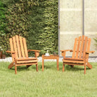 Houten loungeset in Adirondack stijl van massief acaciahout - Bruin / Stoel - Tuinsets