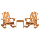 Houten loungeset in Adirondack stijl van massief acaciahout - Tuinsets