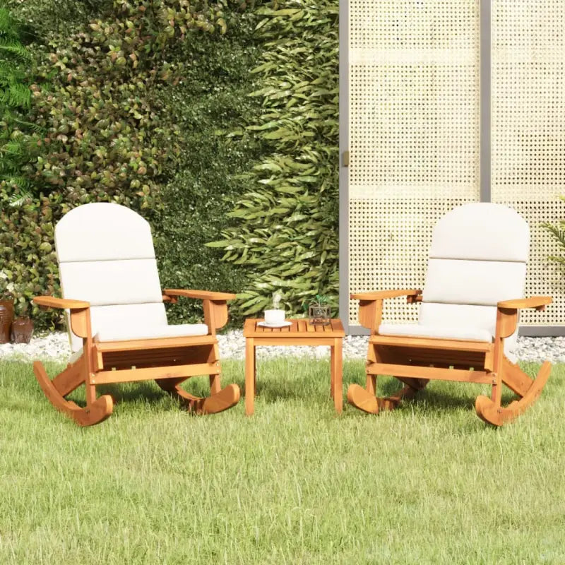 Houten loungeset in Adirondack stijl van massief acaciahout - Wit / Fauteuil - Tuinsets