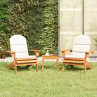 Houten loungeset in Adirondack stijl van massief acaciahout - Wit / Stoel - Tuinsets