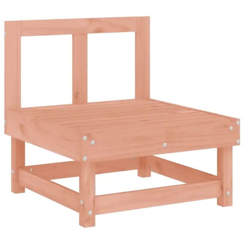 Houten loungeset in massief douglashout met voetenbank en salontafel - Tuinsets