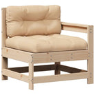 Houten loungeset in massief grenenhout met gelat ontwerp en modulair ontwerp - Tuinsets