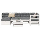 Houten loungeset in massief grenenhout met modulair ontwerp en comfortabele afmetingen - Tuinsets
