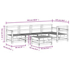 Houten loungeset in massief grenenhout voor tuin en terras - Tuinsets