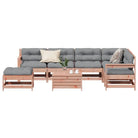 Houten loungeset met gelat ontwerp van massief douglashout - Tuinsets
