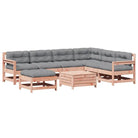 Houten loungeset met gelat ontwerp van massief douglashout - Tuinsets