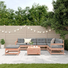 Houten loungeset met gelat ontwerp van massief douglashout - Tuinsets