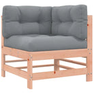Houten loungeset met massief douglashout en voetenbank salontafel - Tuinsets