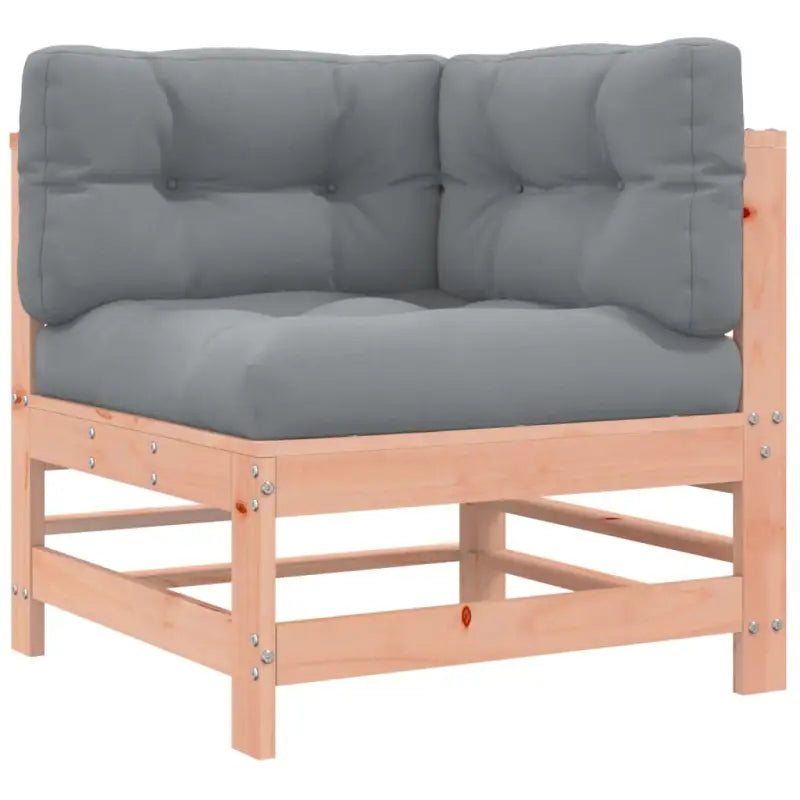 Houten loungeset met massief douglashout en voetenbank salontafel - Tuinsets