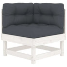 Houten loungeset met massief grenenhout en comfortabele kussens - Tuinsets
