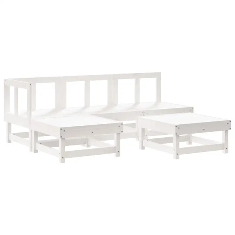 Houten loungeset met massief grenenhout en comfortabele kussens - Tuinsets