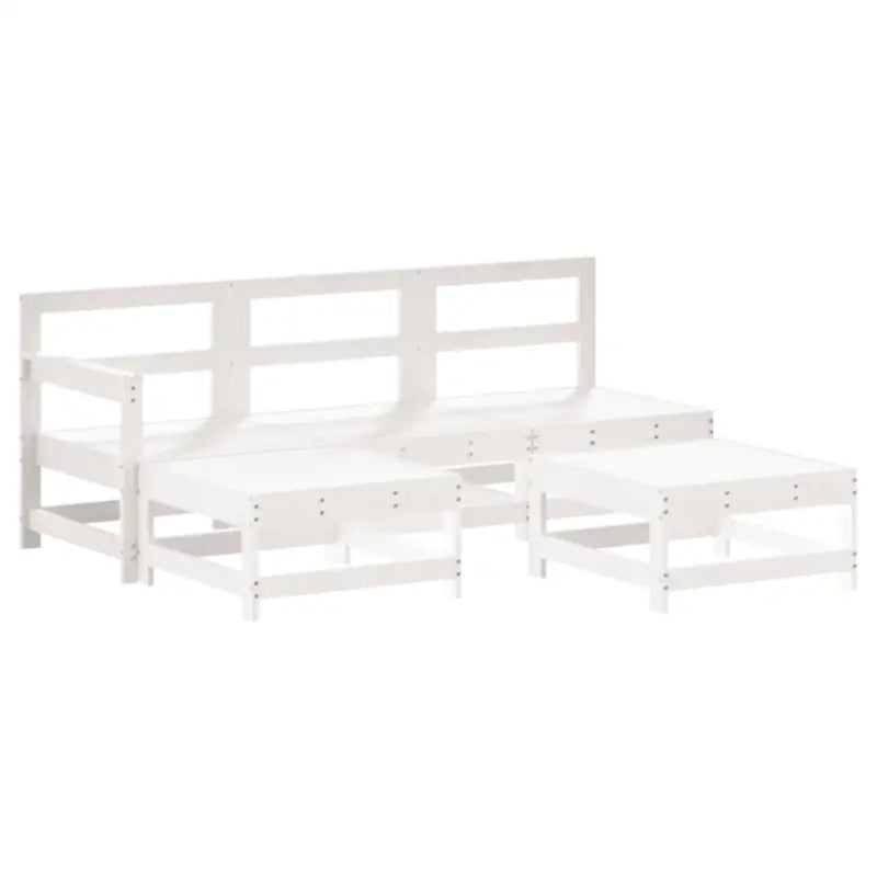 Houten loungeset met massief grenenhout en comfortabele kussens - Tuinsets
