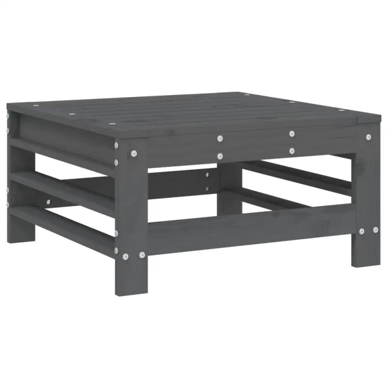 Houten loungeset met massief grenenhout en voetenbank salontafel - Tuinsets