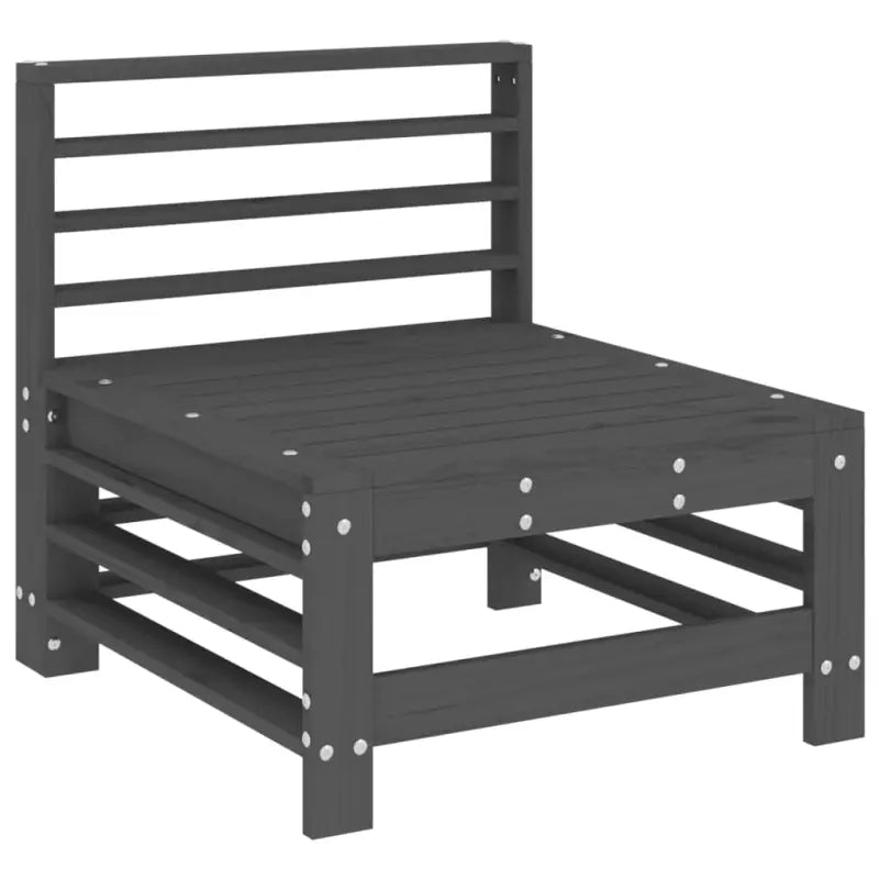 Houten loungeset met massief grenenhout en voetenbank salontafel - Tuinsets