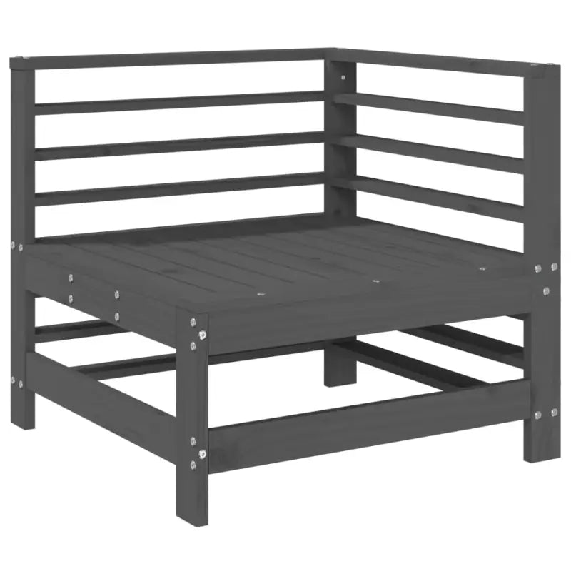 Houten loungeset met massief grenenhout en voetenbank salontafel - Tuinsets