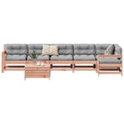Houten loungeset met modulair ontwerp en comfortabele afmetingen zitting - Natuurlijk douglashout - Tuinsets