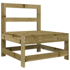 Houten loungeset met modulair ontwerp en comfortabele afmetingen zitting - Tuinsets