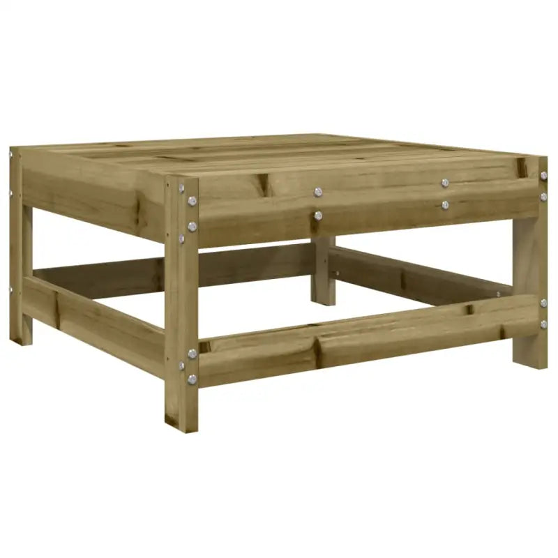 Houten loungeset met modulair ontwerp en comfortabele afmetingen zitting - Tuinsets