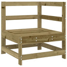Houten loungeset met modulair ontwerp en comfortabele afmetingen zitting - Tuinsets
