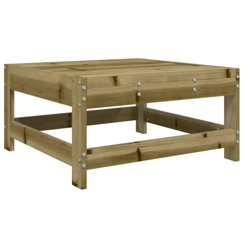 Houten loungeset met modulair ontwerp en comfortabele afmetingen zitting - Tuinsets