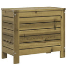 Houten loungeset met modulair ontwerp en comfortabele afmetingen zitting - Tuinsets