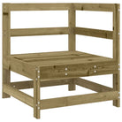 Houten loungeset met modulair ontwerp en comfortabele afmetingen zitting - Tuinsets