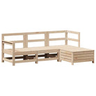 Houten loungeset met modulair ontwerp en massief grenenhout - Tuinsets