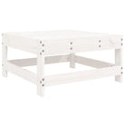 Houten loungeset met voetenbank en salontafel van massief grenenhout - Tuinsets
