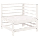 Houten loungeset met voeteneiland en salontafel van massief grenenhout - Tuinsets