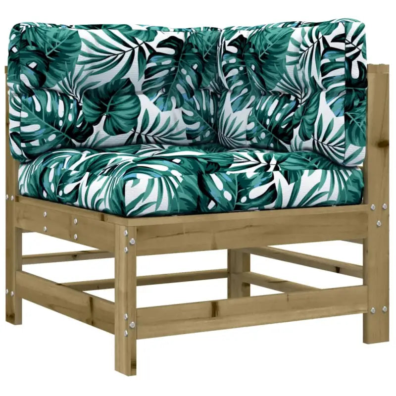Houten loungeset met zachte kussens voor tuin en terras - Tuinsets