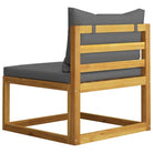 Houten Loungeset van massief acaciahout voor tuinplezier - Tuinsets