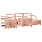 Houten loungeset van massief Douglas vurenhout voor in de tuin - Tuinsets