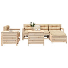 Houten loungeset van massief Douglas vurenhout voor in de tuin - Natuurlijk grenenhout - Tuinsets