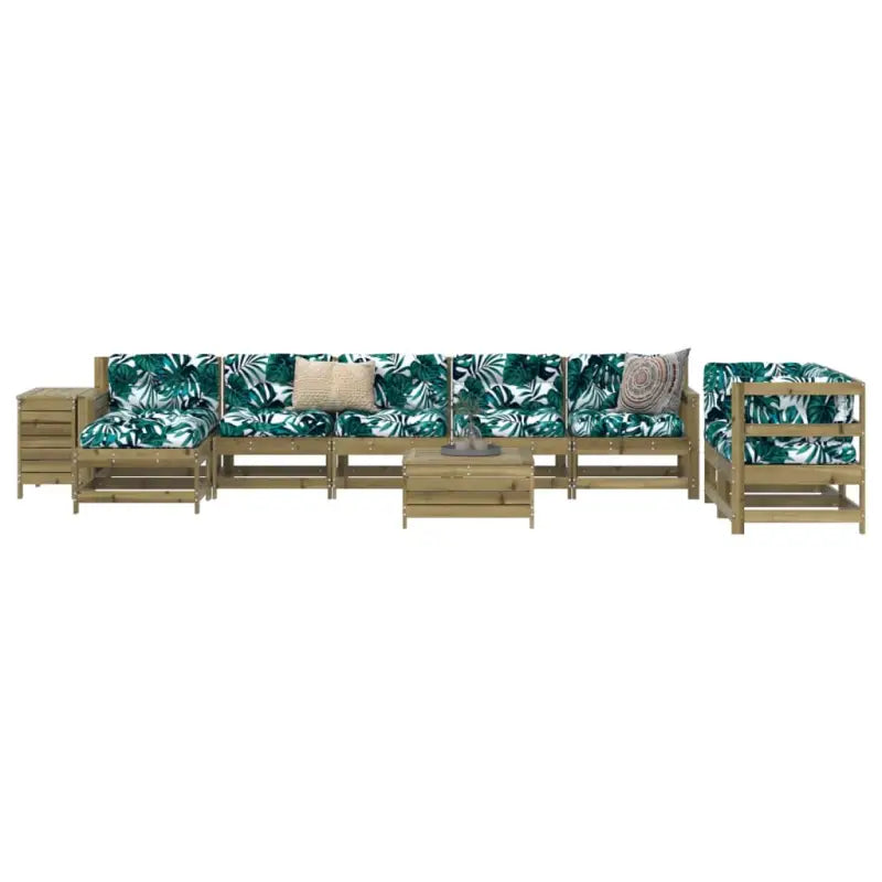 Houten loungeset van massief Douglas vurenhout voor in de tuin - Naturel geïmpregneerd - Tuinsets