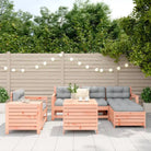 Houten loungeset van massief Douglas vurenhout voor in de tuin - Tuinsets