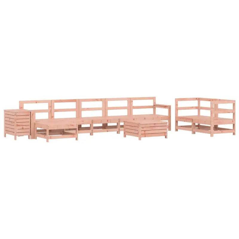Houten loungeset van massief Douglas vurenhout voor in de tuin - Tuinsets