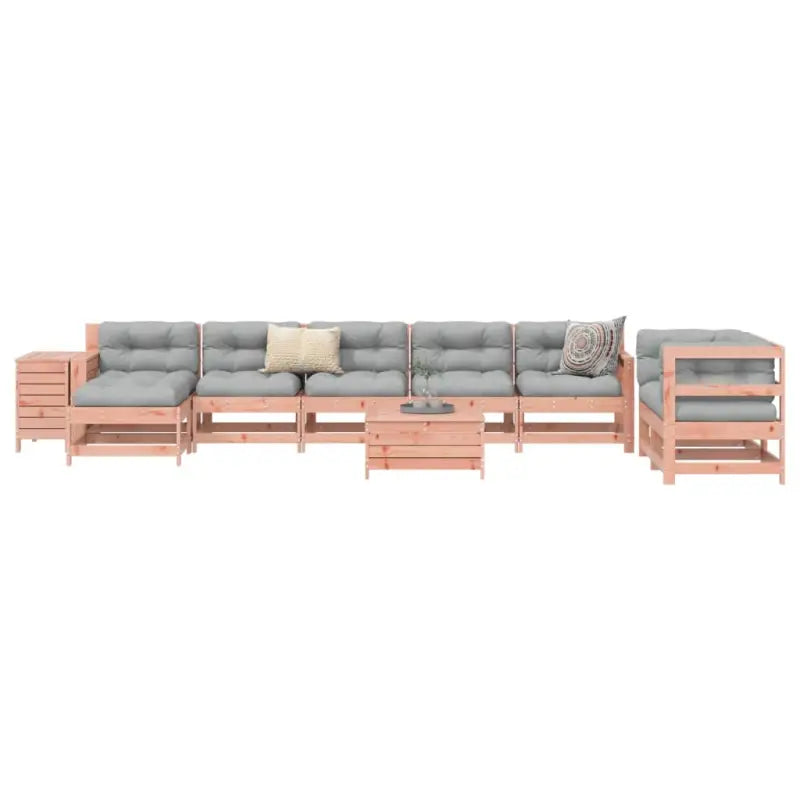 Houten loungeset van massief Douglas vurenhout voor in de tuin - Tuinsets