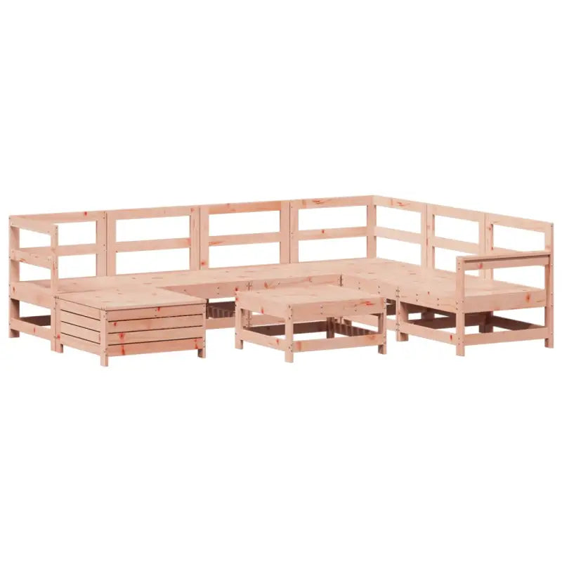 Houten loungeset van massief Douglas vurenhout voor in de tuin - Tuinsets